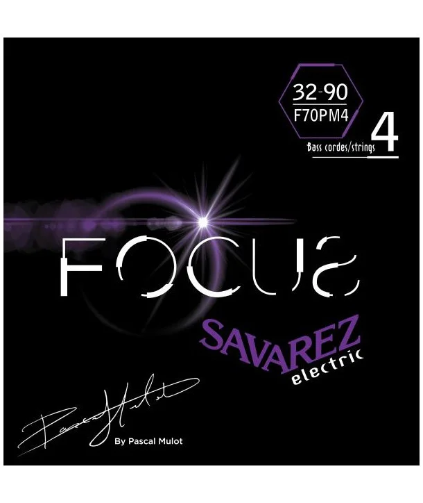 Savarez F70PM4Cordes pour basse Focus Signature Pascal Mulot 32-90 Offre Exclusive