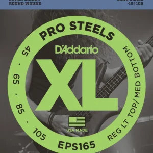 Vente Flash D‘addario EPS165Jeu de cordes Basse Prosteel 45-105