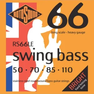 Rotosound RS66LEJeu de cordes Swing Bass Heavy 50-110 filé rond STAINLESS STEEL Achetez Aujourd'hui