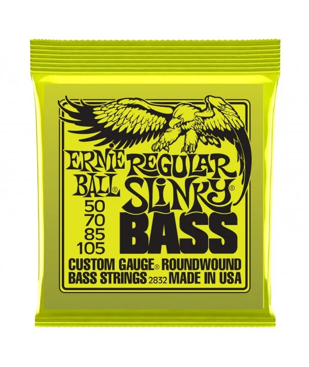 Ernie Ball 2832Jeu de cordes Regular Slinky Bass 50-105 Commander Maintenant