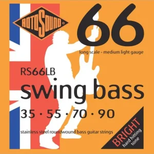 Prix Promo Rotosound RS66LBJeu de cordes Swing Bass Médium-light 35-90 filé rond STAINLESS STEEL