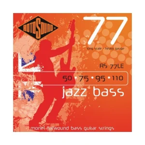 Offre Spéciale Rotosound RS77LEJeu de cordes Jazz Bass filé plat Heavy 50-110