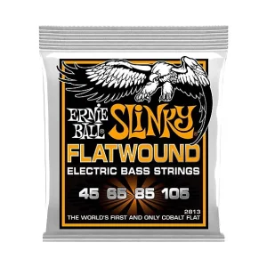 Promotion Saisonnière Ernie Ball 2813Jeu de Cordes Basse Slinky Filé Plat Hybrid Slinky 45-105