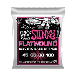 Ernie Ball 2814Jeu de Cordes Basse Slinky Filé Plat Super Slinky 45-100 Commande En Gros