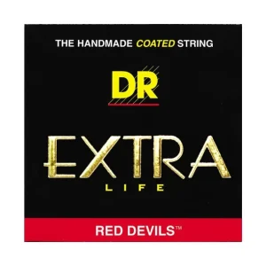 Offre Du Jour DR RDB5-45Jeu de 5 cordes Extra Life Medium Red Devils 45-125