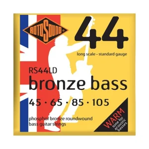 Rotosound RS44LDJeu de cordes Basse Acoustique BRONZE BASS Phosphore bronze Standard 45-105 Must-Have