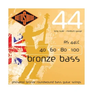 Rotosound RS44LCJeu de cordes Basse Acoustique Bronze Bass Phosphore bronze Médium 40-100 Meilleur Choix