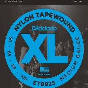 D‘addario ETB92SJeu de cordes Basse nylon tapewound medium 50-105 short scale Quantité Limitée