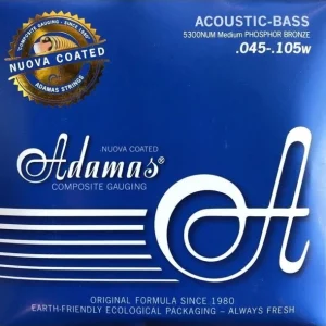Adamas 5300NU-MCordes pour basse acoustique phosphore bronze coated medium 45-105 Paiement Sécurisé