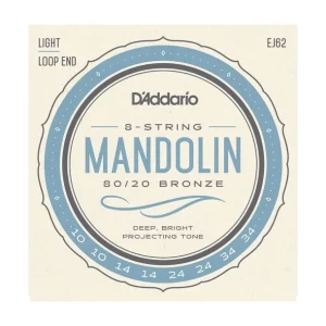 Offre Spéciale D‘addario EJ62Jeu de cordes pour Mandoline Acoustique en Bronze 80/20