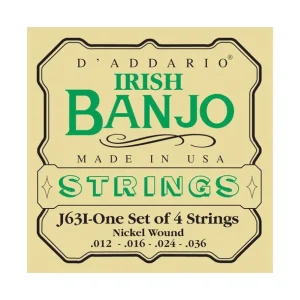 Must-Have D‘addario EJ63IJeu de cordes pour pour Banjo Tenor Irish Light