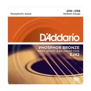 Commande En Gros D‘addario EJ42Jeu de cordes pour Dobro phosphore bronze 16-56