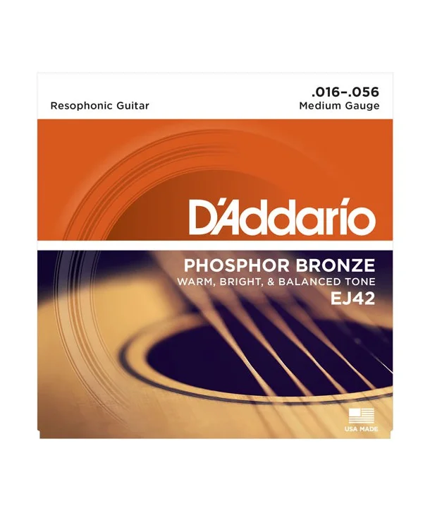 Commande En Gros D‘addario EJ42Jeu de cordes pour Dobro phosphore bronze 16-56