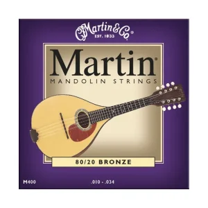 Martin CMA M400Jeu de cordes 80/20 Bronze pour mandoline Haute Qualité
