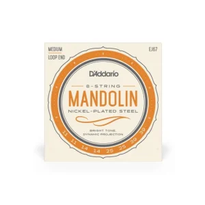 Top Vente D‘addario EJ67Jeu de cordes pour Mandoline Acoustique ou Electrique en Nickel