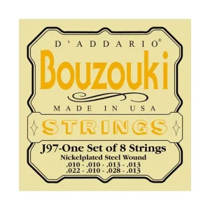Dernier Modèle D‘addario EJ97Jeu de cordes pour Bouzouki Grec