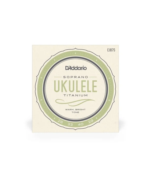 D‘addario EJ87SJeu de cordes Titanium pour Ukulélé Soprano Retour Gratuit