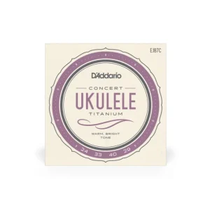 Prix Réduit D‘addario EJ87CJeu de cordes Titanium pour Ukulélé Concert