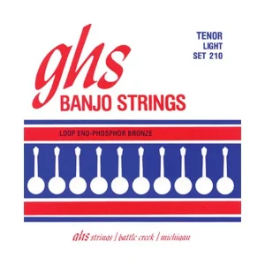 Must-Have GHS 210Jeu de cordes pour pour Banjo 4 Cordes Phosphore Bronze