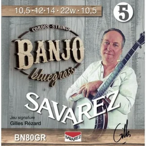 Savarez BN80GRJeu de cordes pour Banjo bluegrass Gilles Rézard Commander Maintenant