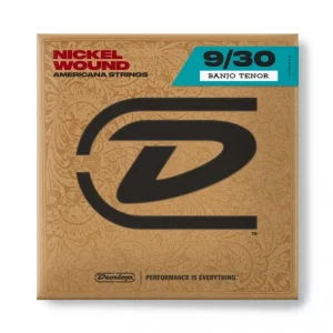 Dunlop DJN0930Jeu de cordes pour Banjo ténor Nickel Medium Expédié Aujourd'hui