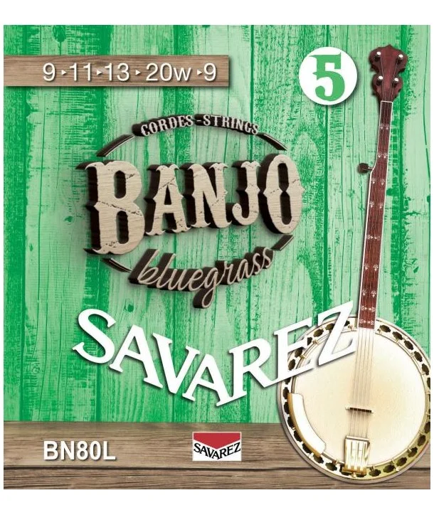 Populaire Savarez BN80LJeu de cordes pour Banjo bluegrass Light