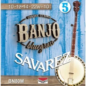 Savarez BN80MJeu de cordes pour Banjo bluegrass Medium Vente Flash