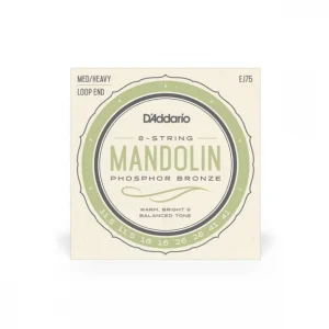 D‘addario EJ75Jeu de cordes pour Mandoline Acoustique en phosphore bronze 11,5-41 Nouvelle Collection