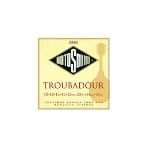 Rotosound 80Jeu de cordes pour Mandoline Troubadour Paiement Sécurisé
