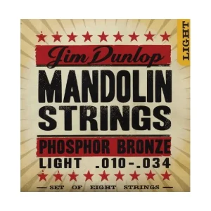 Petit Prix Dunlop DMP1034Jeu de cordes pour Mandoline Phosphore bronze Light