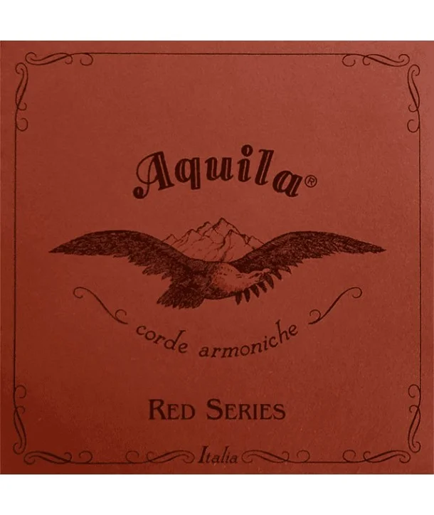 Aquila CAQ 1MJeu de cordes mandoline Napolitaine sol filé rouge Offre Du Jour