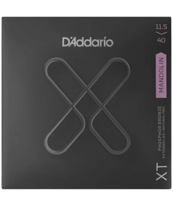 Usine Directe D‘addario XTM11540Jeu de cordes mandoline XT Phosphore bronze Custom medium 11,5-40