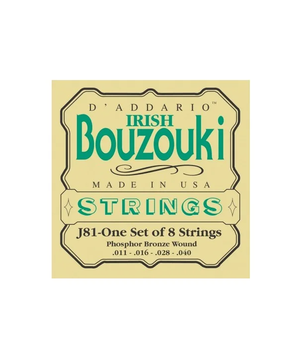 Nouveauté D‘addario EJ81Jeu de cordes pour Bouzouki Phosphore Bronze