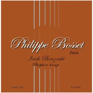 Philippe Bosset PBBOI1140Jeu de cordes pour Bouzouki Irlandais phosphore Bronze Populaire