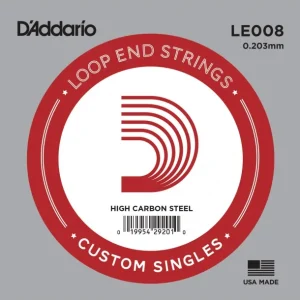 D‘addario LE008Corde à l‘unité 008 en acier carbone à boucle Petit Prix
