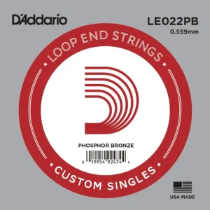 Prix Choc D‘addario LE022PBCorde à l‘unité 022 Filé Phosphore bronze à boucle