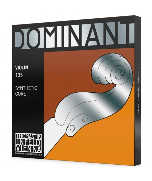 Thomastik 135Cordes pour violon Dominant tension moyenne 4/4 noyau synthétique Promotion