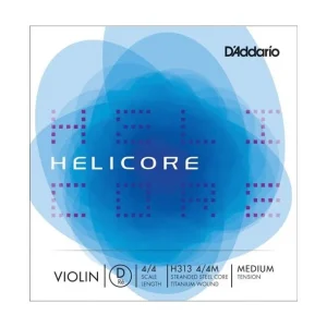 Achat Immédiat D‘addario H313 4/4MCordes à l‘unité pour violon Ré Helicore Medium 4/4