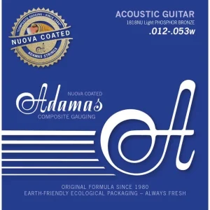 Adamas 1818NUJeu de cordes Folk gainées Nuova Phosphore-bronze light 12-53 Prix Choc