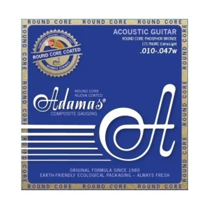 Adamas 1717NURCJeu de cordes pour guitare acoustique Adamas Nuova Phosphor bronze Coated réedition tension Extra-Légère Réedition historique Authentique