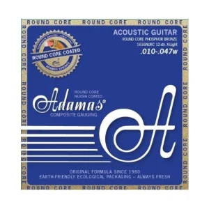 Commander Maintenant Adamas 1616NURCJeu de cordes pour guitare acoustique Adamas Nuova Phosphor bronze Coated réedition tension Légère Réedition historique 12 Corde