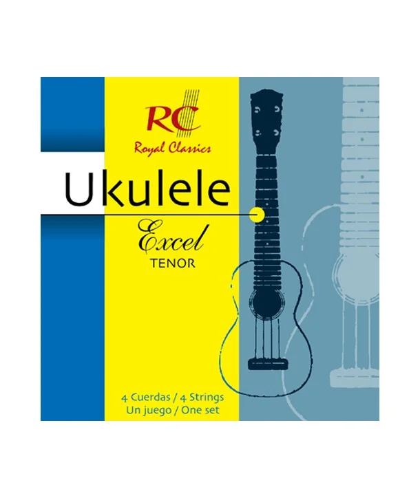 RC Strings UXT90Jeu de 4 cordes Ukulele Excel Tenor Authentique