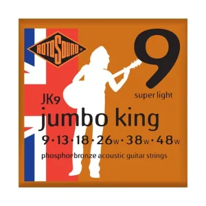 Affaire À Saisir Rotosound JK9Jeu de cordes Folk Phosphore Bronze Jumbo King Super Light 9-48
