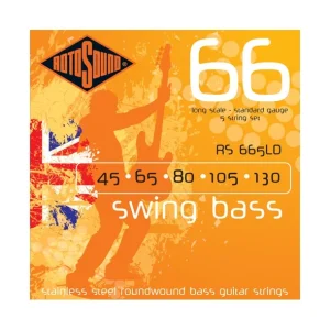 Soldes Rotosound RS665LDJeu de 5 cordes Swing Bass Standard 45-130 filé rond STAINLESS STEEL