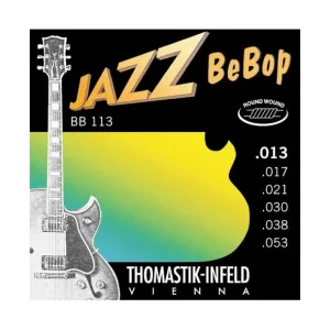 Thomastik BB113Jeu de cordes électriques Jazz BeBop Medium light 13-53 Commander Vite
