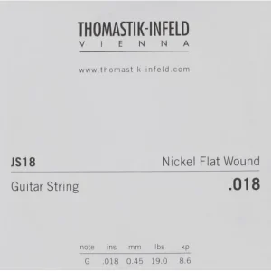 Vente Flash Thomastik JS18Unité 18 électrique Thomastik filée plat Jazz Swing