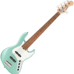 Livraison Express Sadowsky MetroLine 21-Fret Vintage J/J Bass Alder (5-String, Germany, Morado) - solid sage green metallic satin