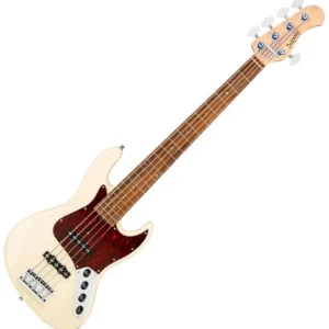 Bon Marché Sadowsky MetroLine 21-Fret Vintage J/J Bass Alder (5-String, Germany, Morado) - solid olympic white