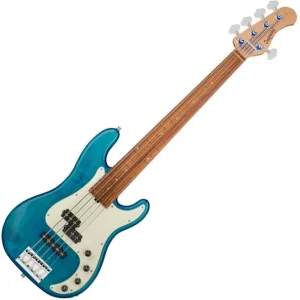 Sadowsky Metroline 21-Fret Hybrid P/J Bass Alder (5-String, Germany, MOR) - ocean blue transparent satin Pas Cher