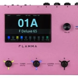 Flamma FX200 Guitar Multi Effects - Pink Offre Limitée